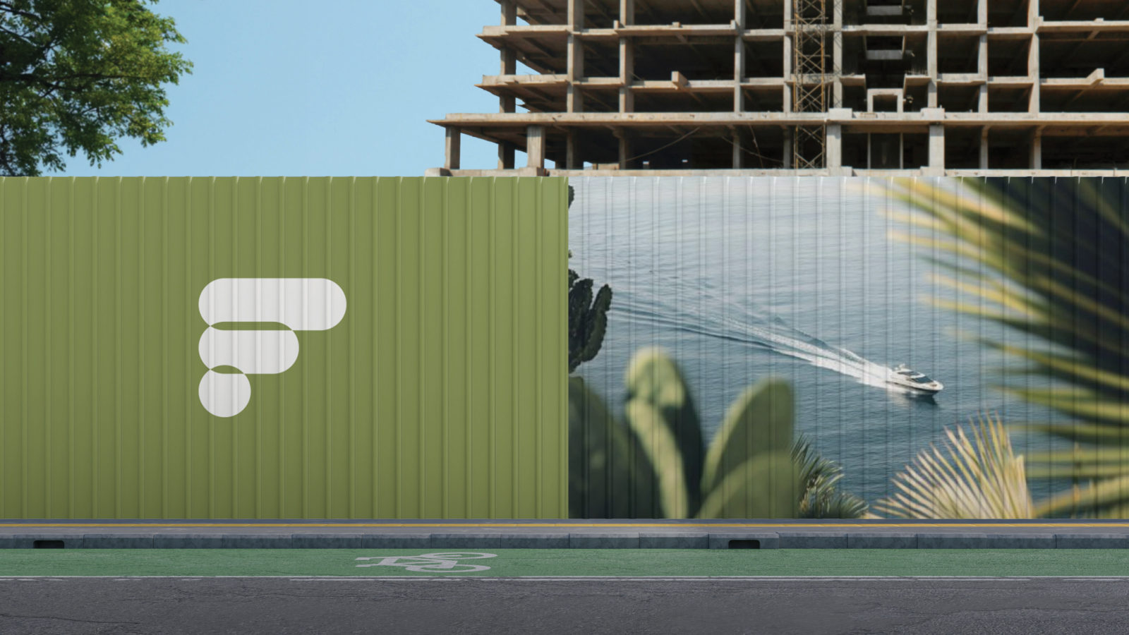 FIRSTFRANK — ตัวอย่างการใช้งานแบรนด์ (mockup) แบรนด์อสังหาริมทรัพย์