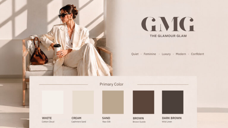 GMG — ตัวอย่างการใช้งานแบรนด์ (mockup) งานออกแบบ CI โดย Brandfolio