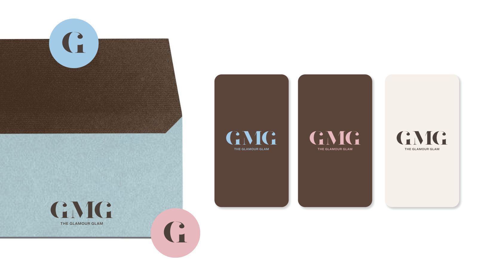 GMG — ตัวอย่างการใช้งานแบรนด์ (mockup) แบรนด์แฟชั่น