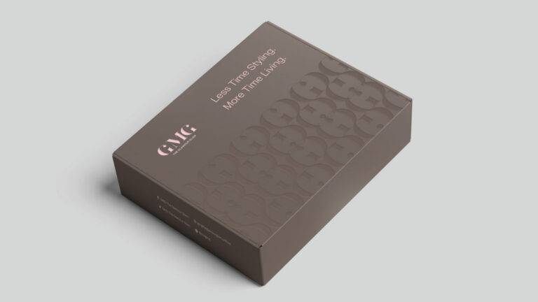 GMG — ตัวอย่างการใช้งานแบรนด์ (mockup) แบรนด์แฟชั่น