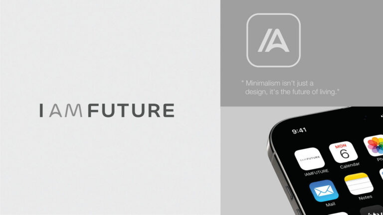 I AM FUTURE — ตัวอย่างการใช้งานแบรนด์ (mockup) แบรนด์อีคอมเมิร์ซเครื่องใช้ไฟฟ้า