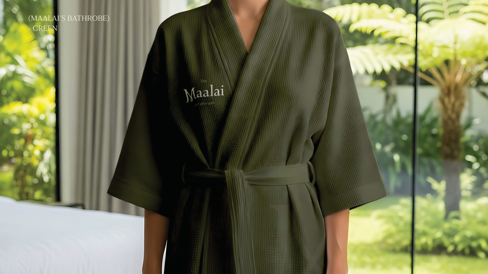 The Maalai — ตัวอย่างการใช้งานแบรนด์ (mockup) แบรนด์โรงแรมและรีสอร์ต